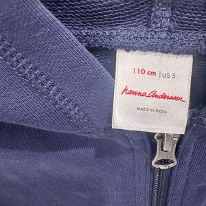 Hanna Andersson Navy Zip-Up Jacket